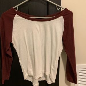 Brandy Melville baseball half sleeve !!RARE!!